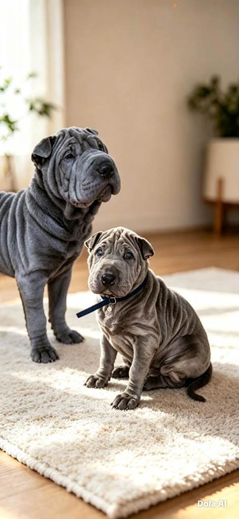 Sharpei puppies