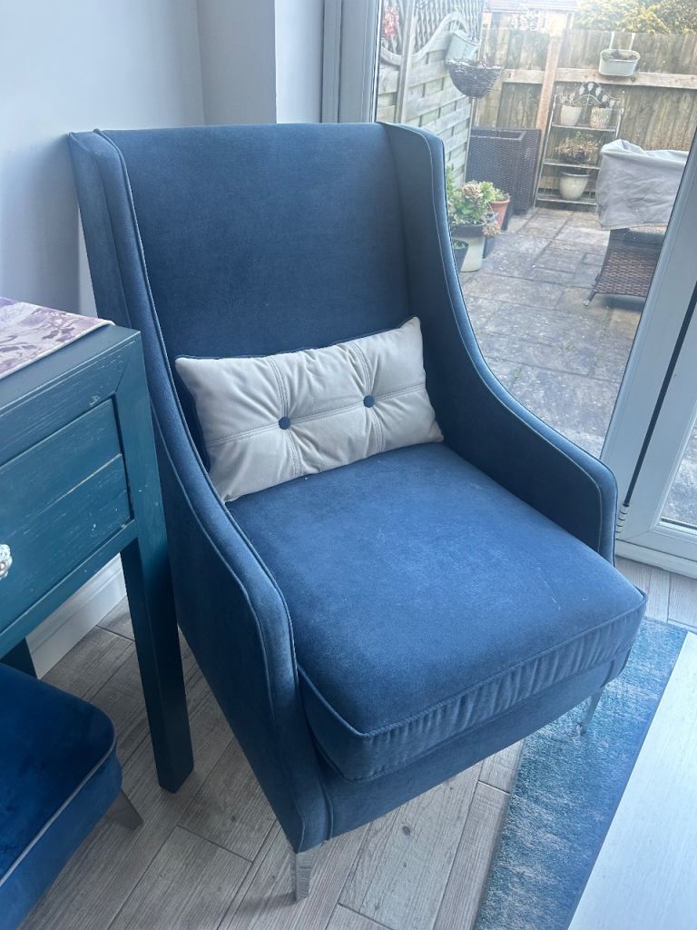 Dark blue armchair 