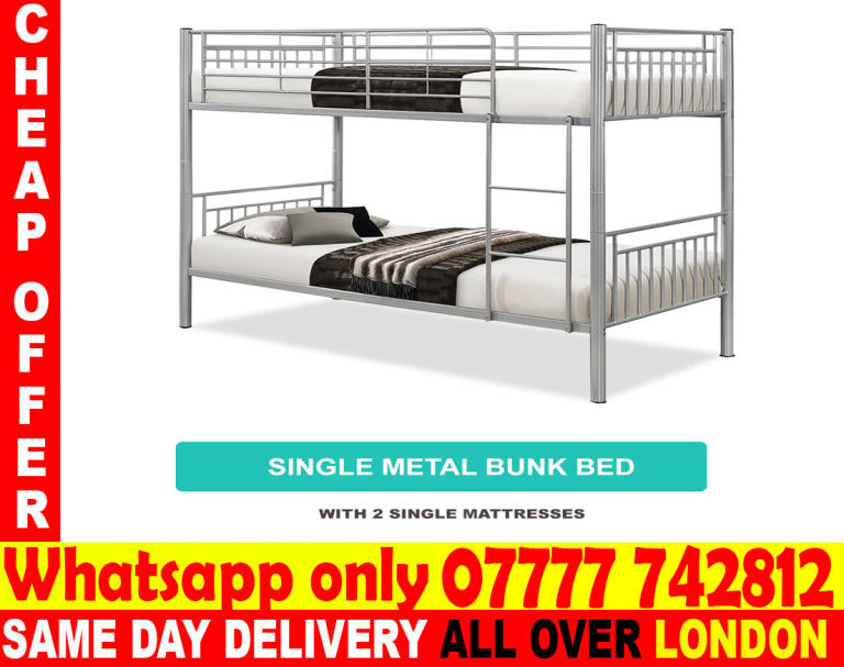 image for -FREE DELIVERY-BUNK BED AND MATTRESS SINGLE OR DOUBLE (sgsg
