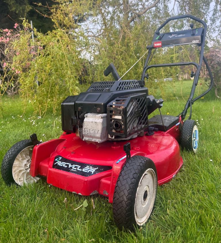Toro 53cm Recycler petrol lawnmower VGC Power Drive Briggs commercial 21” heavy alloy mulcher mower 