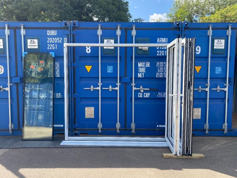 Brand new Cortizo Aluminium bifolding doors x2 sets available for sale 