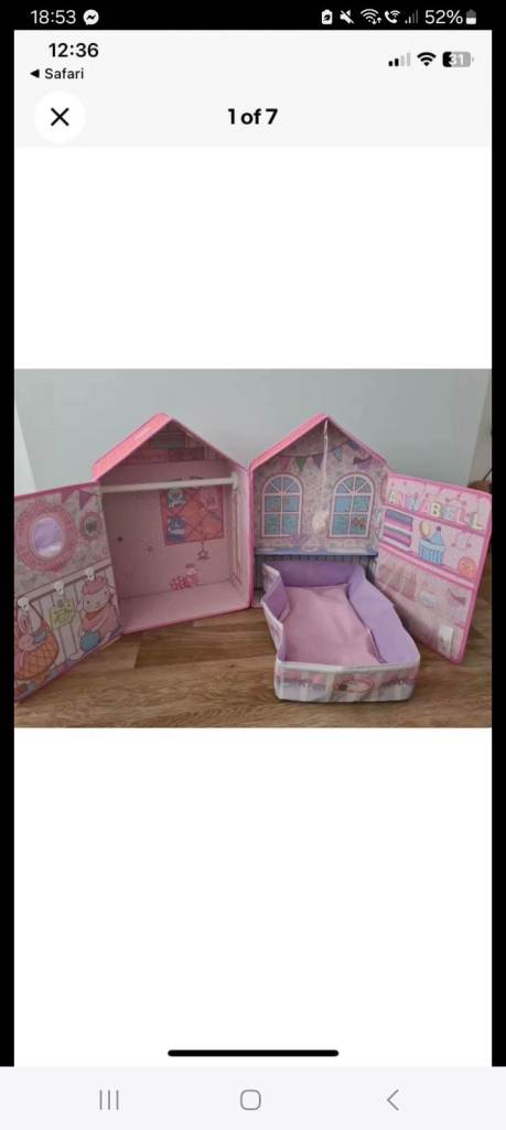 Baby annabell pull out house 