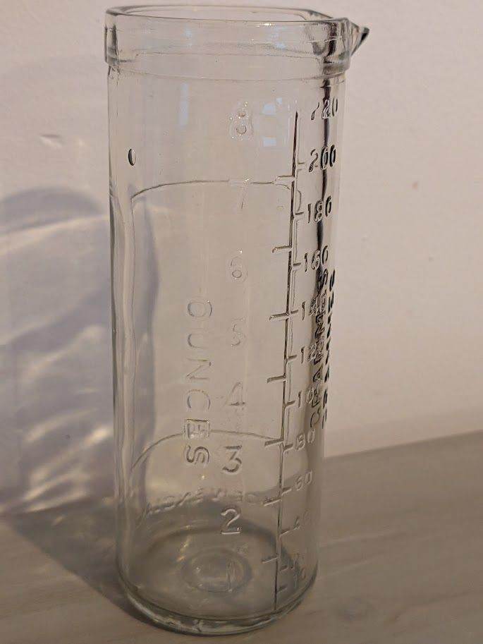 Collectible Vintage Glass Measuring Jug