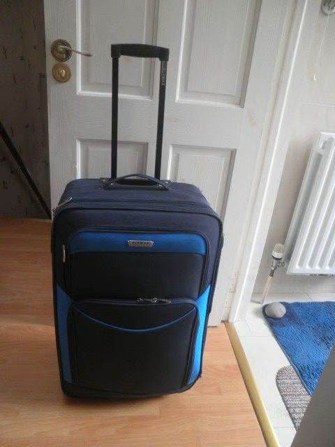 image for Fly Max Suitcase Medium  2 wheels expandable Blue Colour