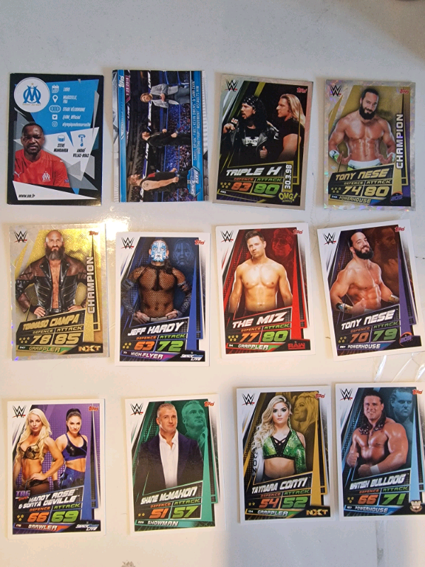 FOOTBALL cards/wwe cards
