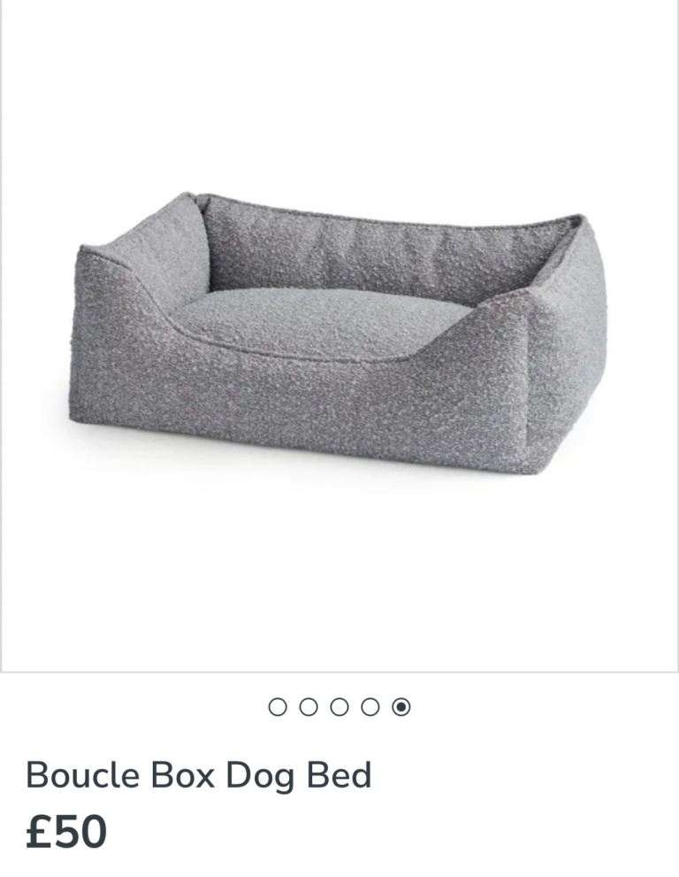 Boucle Box Dog Bed