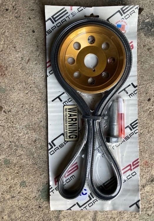 Porsche 996, 997, 986, 987.  TUNE RS 4” Under drive Pulley Kit With A/C. New. 
