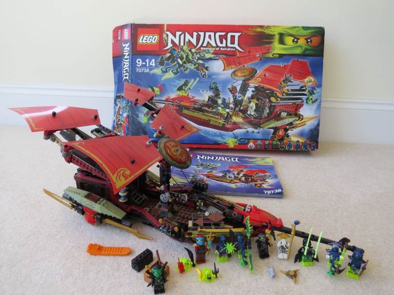 LEGO 70738 NINJAGO FINAL FLIGHT OF DESTINY'S BOUNTY + MANUAL + BOX - NO DRAGON