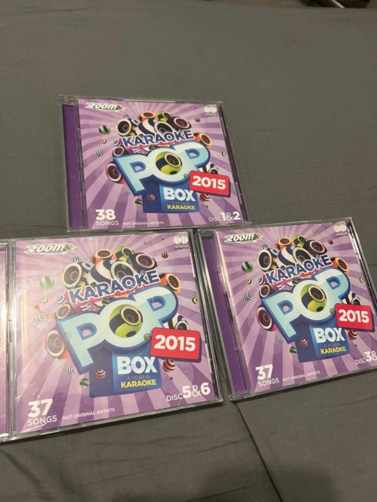 Zoom Karaoke Pop Box 2015 CDs – 6 Discs