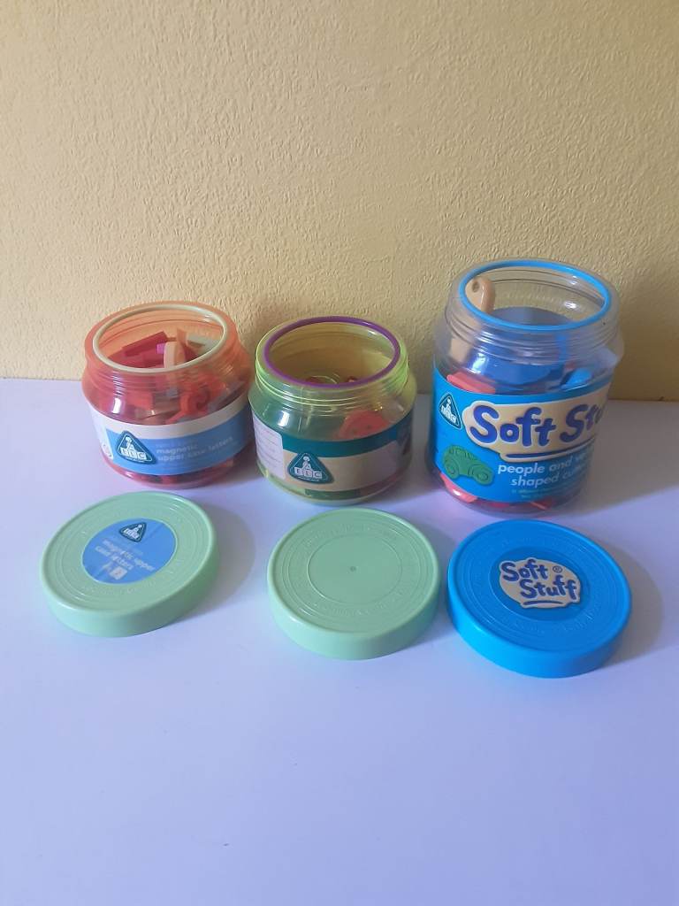 Early learning Centre  magnetic  letters,   Threatening shapes  & soft stuff set.