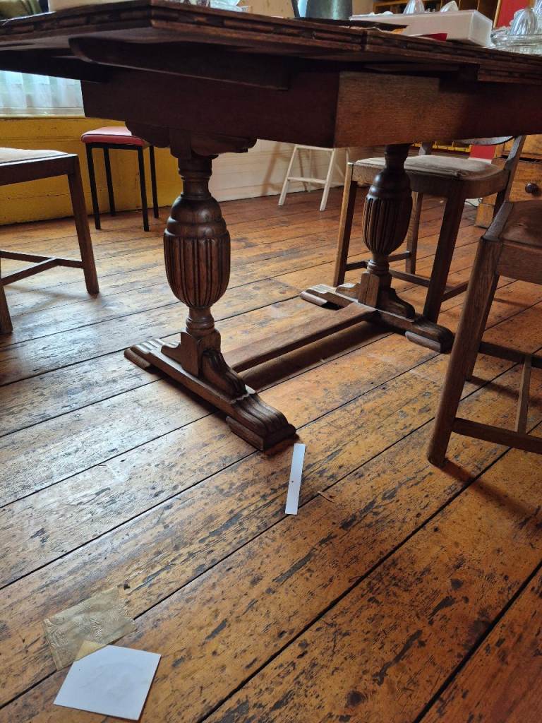 Wooden Dining Table and 4 chairs, plus 2 other chairs