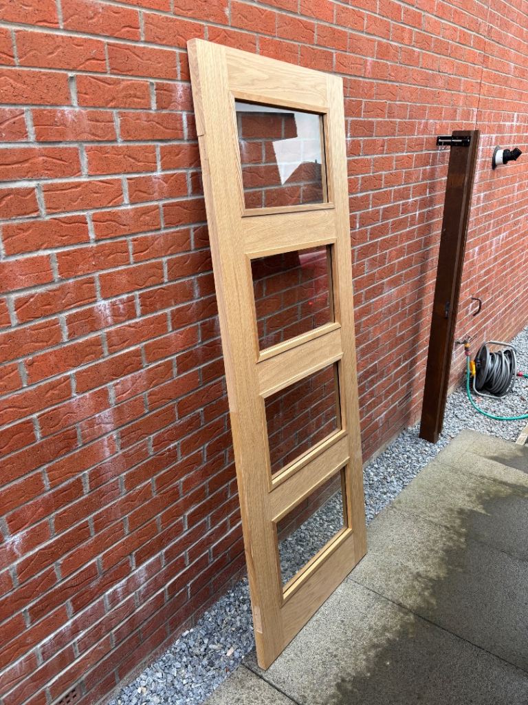 Oak shaker 4 light internal door 