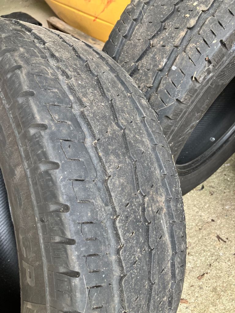 Pair of Camper Van Tyres 225/75 R16 CP, Fair Condition