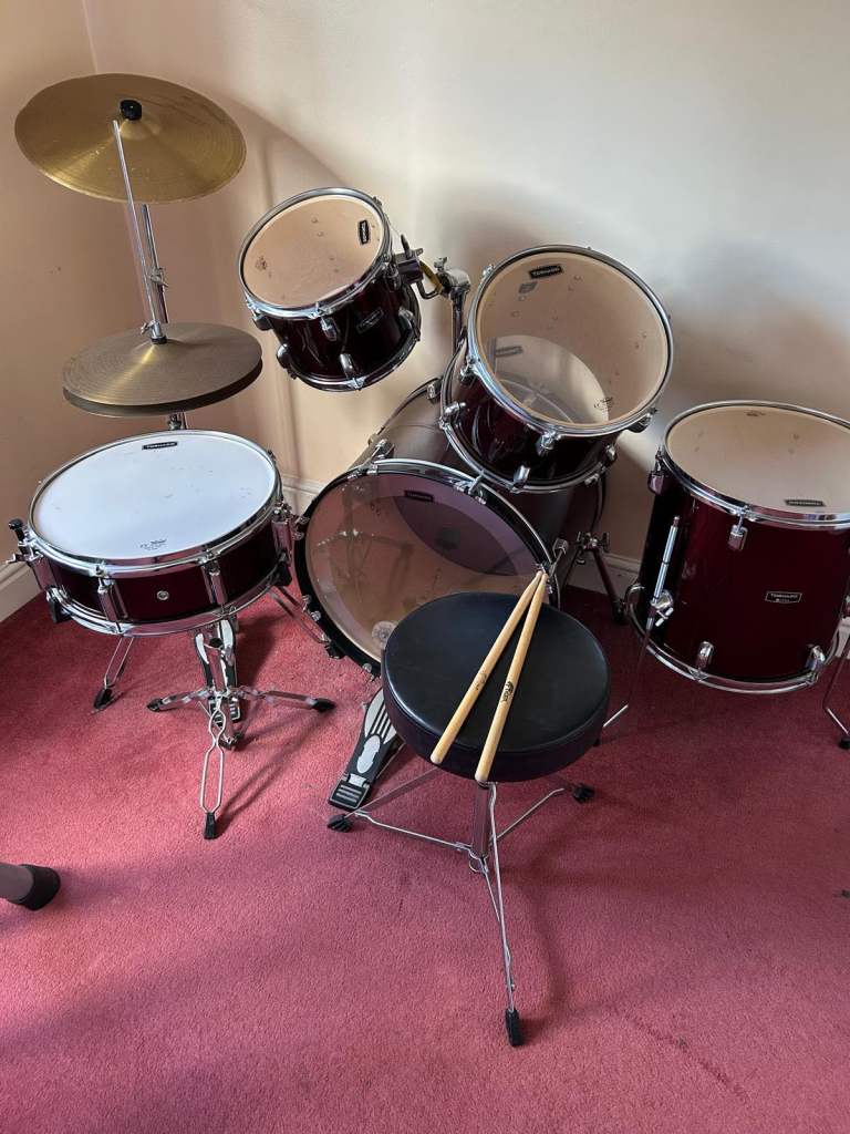 Tornado by Mapex Full Drum Kit – Red, Good Condition
