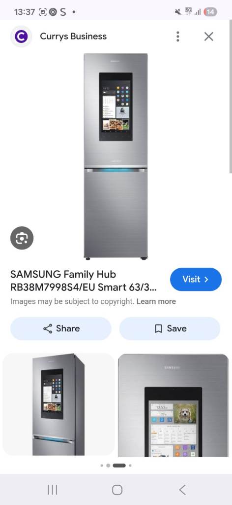 FRIDGE FREEZER SAMSUNG NEED PLEASE PAY CASH 