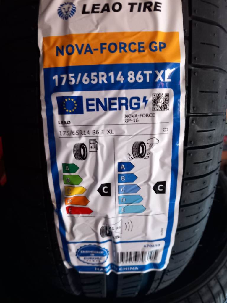 2 brand new leao nova force gp 175 65 14 car tyres