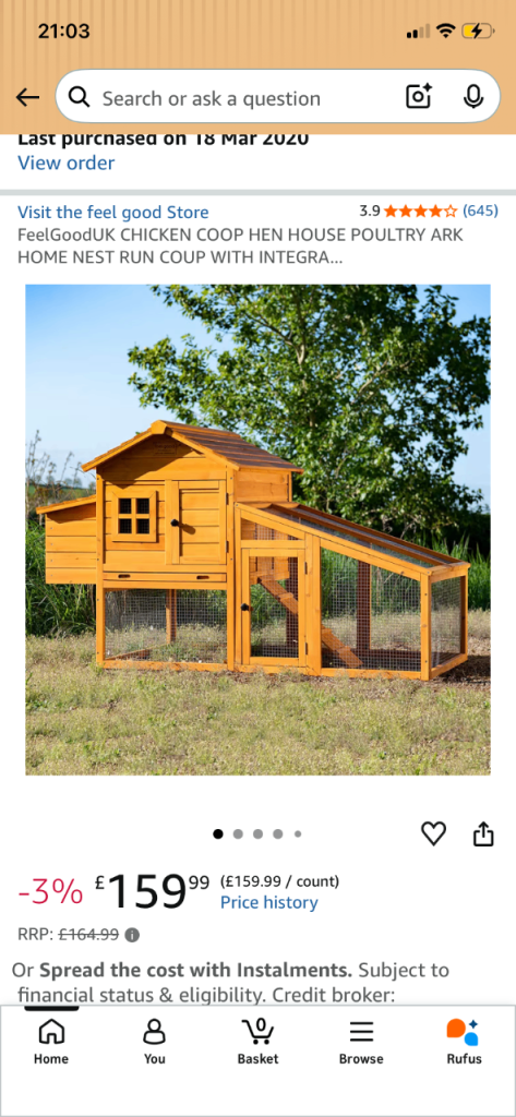 Chicken Hen House - going cheep! 