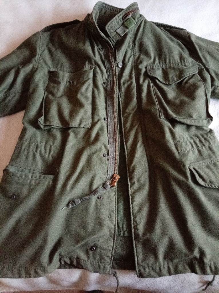 Issued M65 (NATO OG107) field jacket and quilted liner
