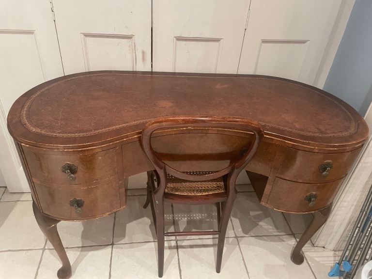 Antique bureau and chair £100