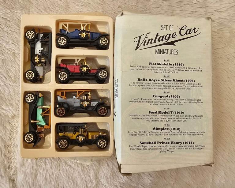 Reader's Digest "Set of Vintage Car Miniatures".     