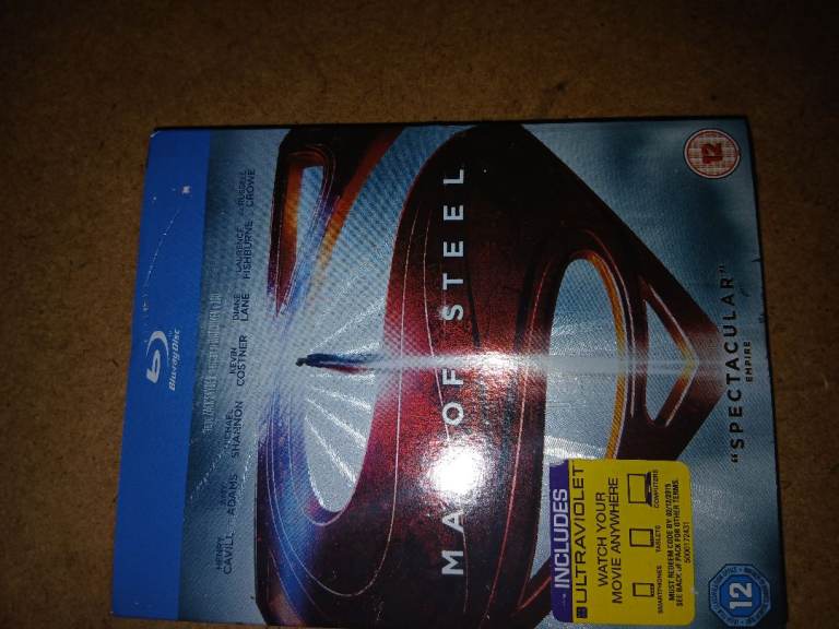 Man of steel superman bluray