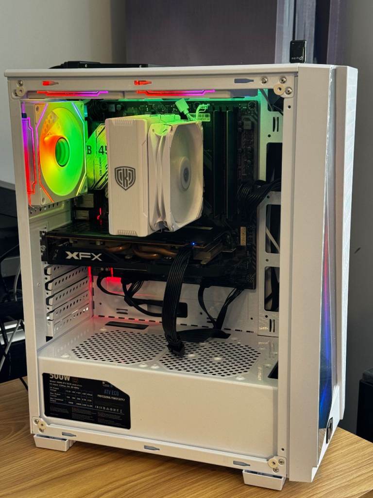 Ryzen 5 RX 480 8GB | White RGB | Top Fortnite Gaming PC