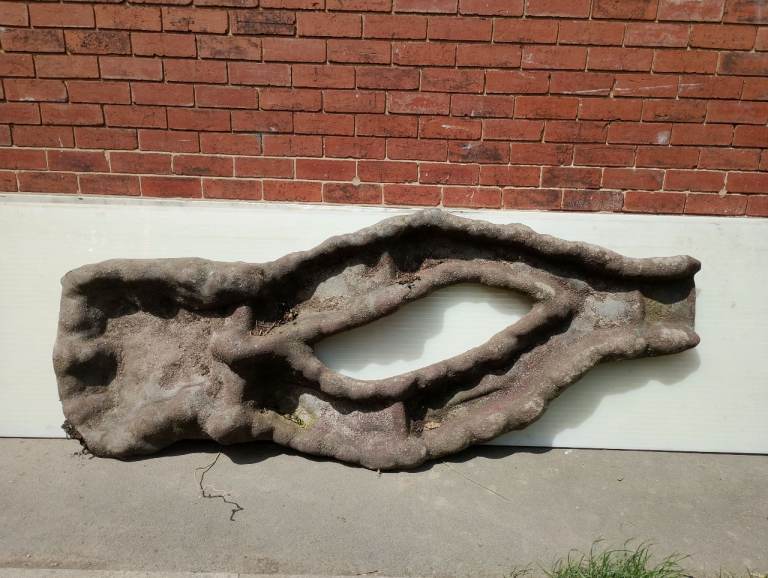 Waterfall feature for garden pond 