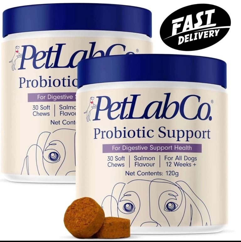 2x PetLab Co. Probiotic Support for Dogs – Salmon Flavour, Fast Delivery