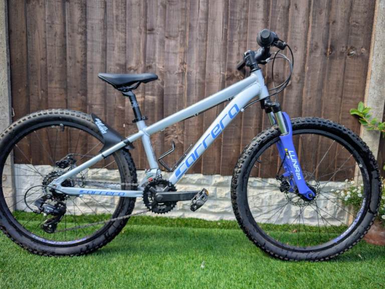 Carrera Luna 24 Kids Mountain Bike - Silver/Blue, As Good As New