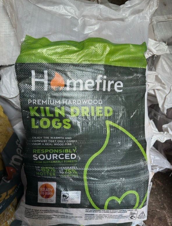 image for Homefire Kiln Dried Premium Hardwood Logs Bag Ready To Burn 