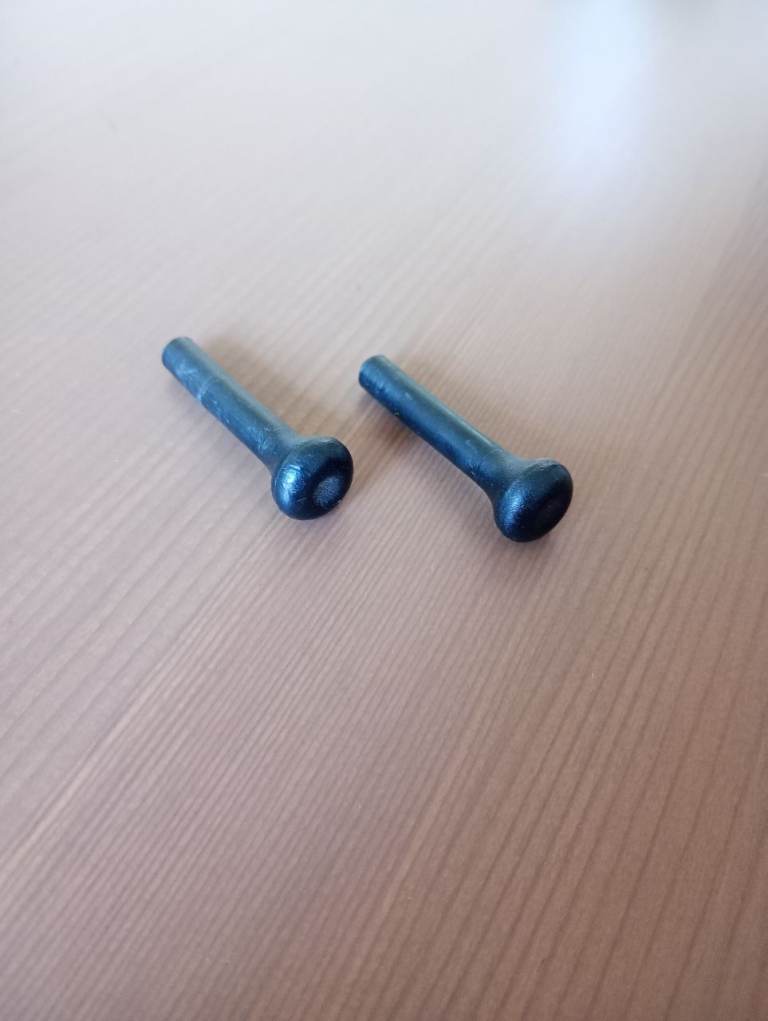 2X DOOR LOCK PIN PULL KNOBS FOR VW Polo 86C coupe 1989