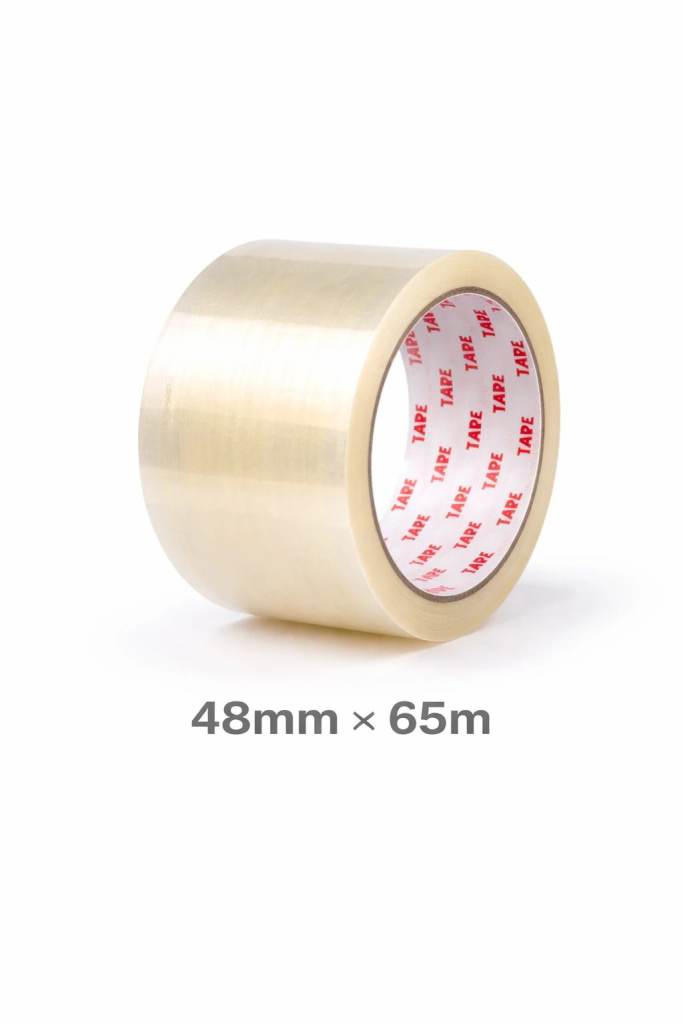 Vekkera Clear Packing Tape 48mm × 65m – Strong Adhesive Carton Sealing Tape
