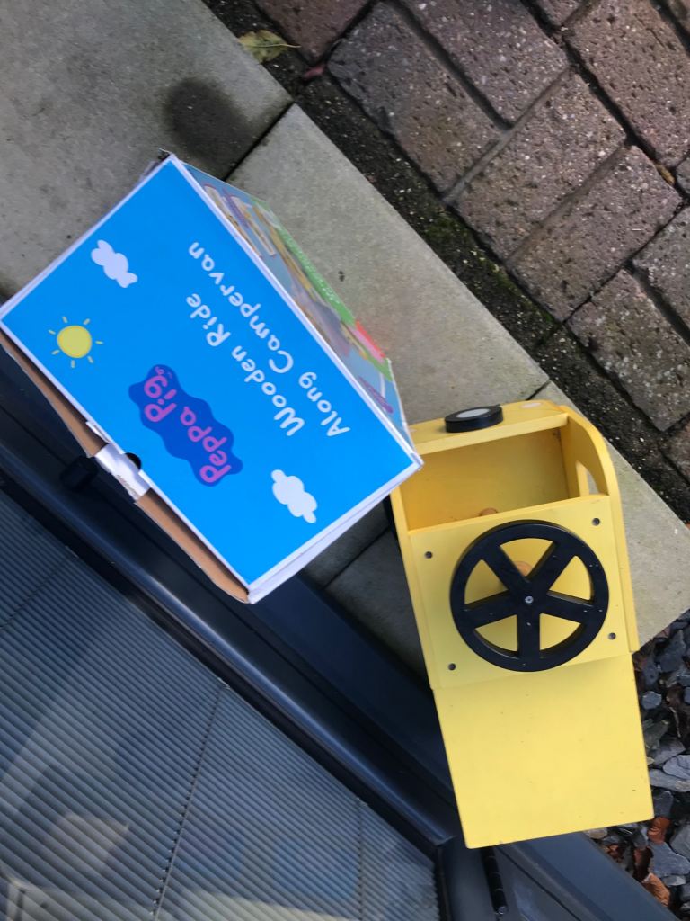 Peppa Pig Wooden Ride On Camper Van