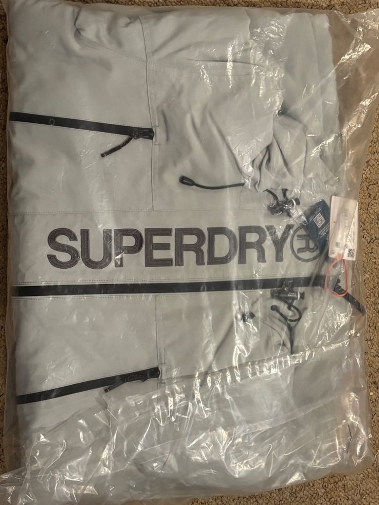 Superdry Jacket - Grey, Brand New