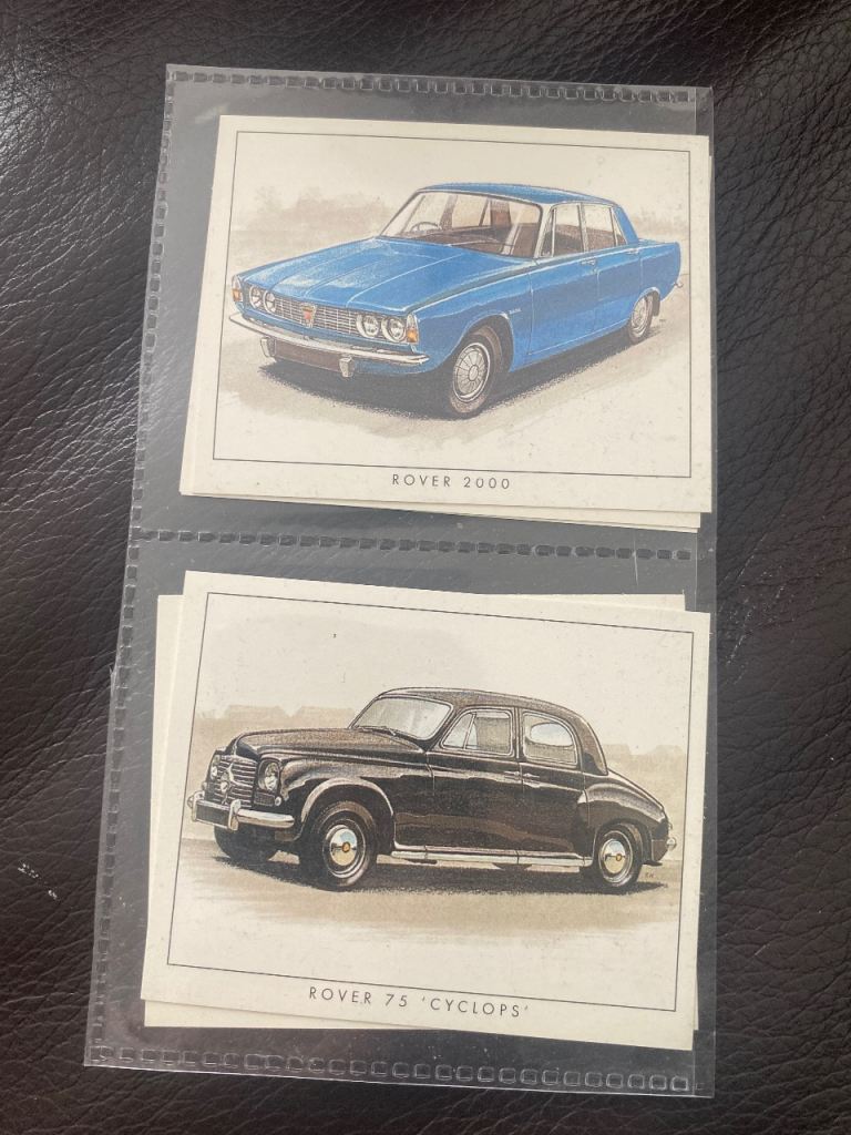 Vintage Rover 2000 & Rover 75 Cyclops Car Cards