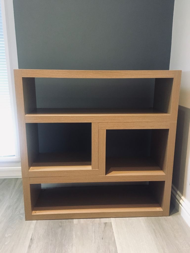 Next Oak effect - L Shaped storage units 