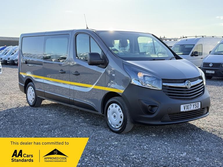 2017 Vauxhall Vivaro 1.6 CDTi 2900 Crew Van Double Cab 5dr Diesel Manual L2 H1 Euro 6 (6 Seat) ( ...