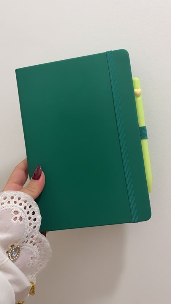 Green Notebook with Pen – bundle set so lovely