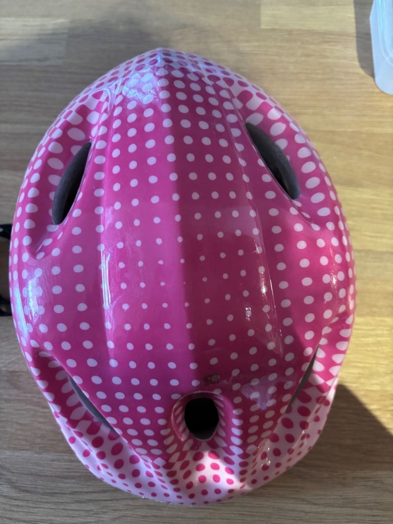 Girl kids Bike /  bicycle Pink Helmet 5 + used size S (48cm x 54cm)