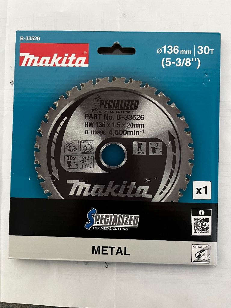 Makita metal cutting blade