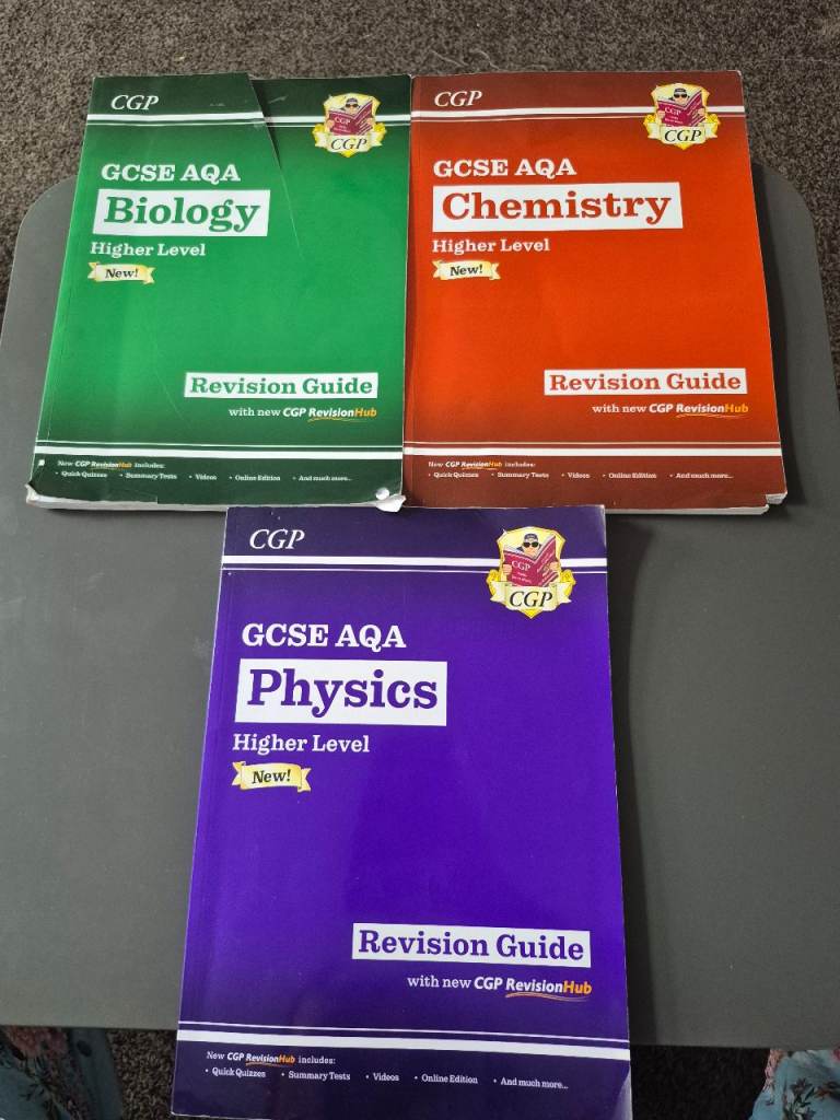 GCSE AQA Triple Higher science revision guides

Contains the full up to date content for the course 