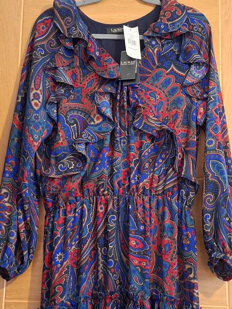 Brand New Ralph Lauren Paisley Dress Size 8