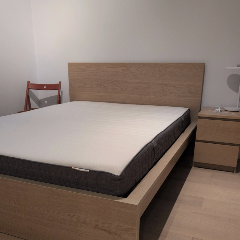 IKEA Malm Bed + Memory Foam Mattress (Standard King) [SE5 London]