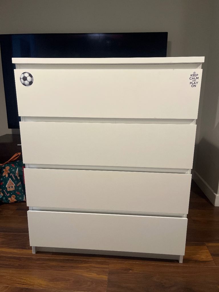 IKEA MALM white Chest of drawers 