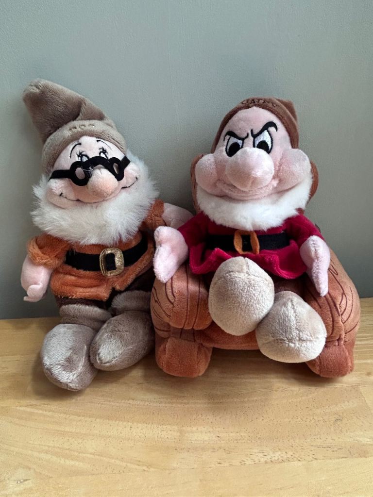 Disney Dwarf Plush Toy - Doc & Grumpy