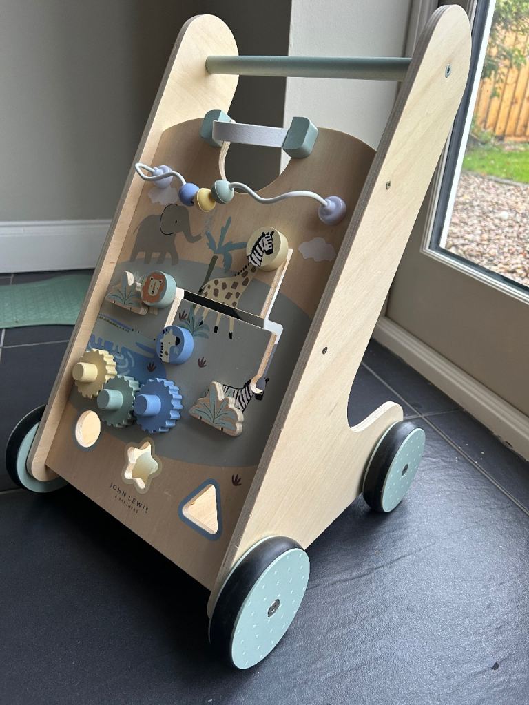 Wooden baby walker - John Lewis | in Corstorphine, Edinburgh | Gumtree