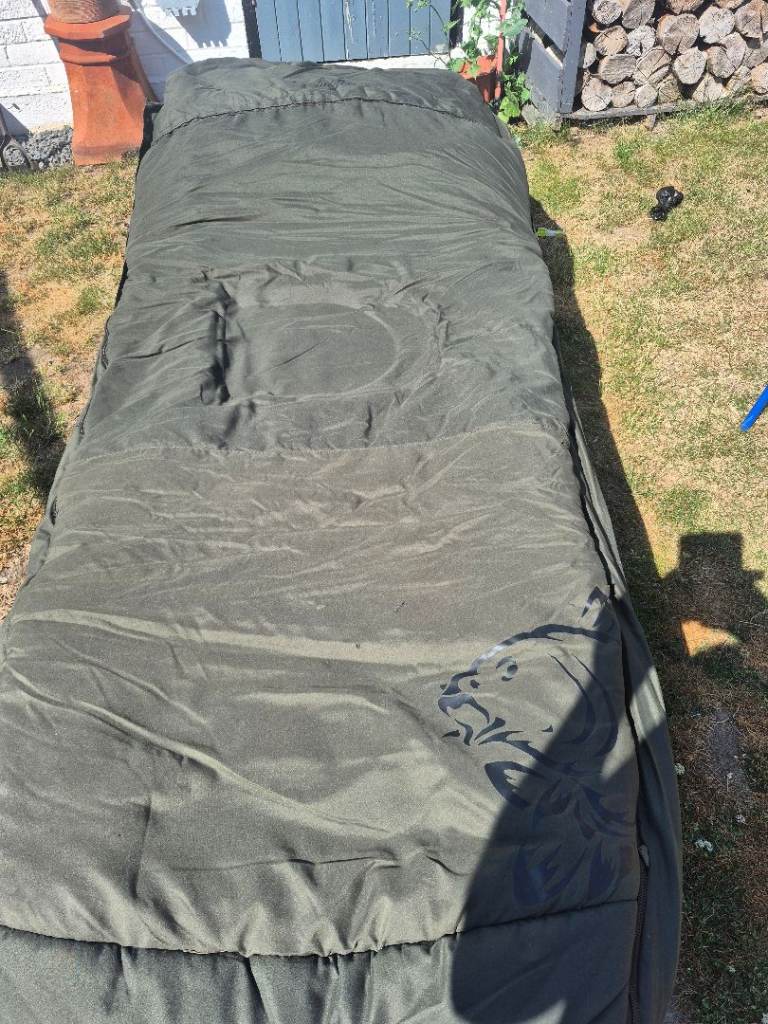nash indulgence bedchair season 5 ss3Sleeping Bag for Camping or Fishing – Good Condition