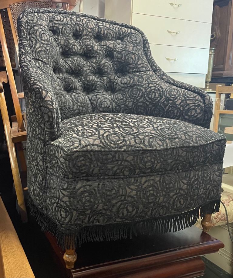 Vintage, Button Back Bedroom Chair