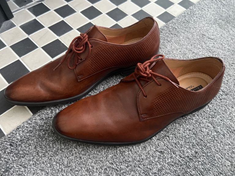 Boys/men’s smart tan leather Clarks shoes