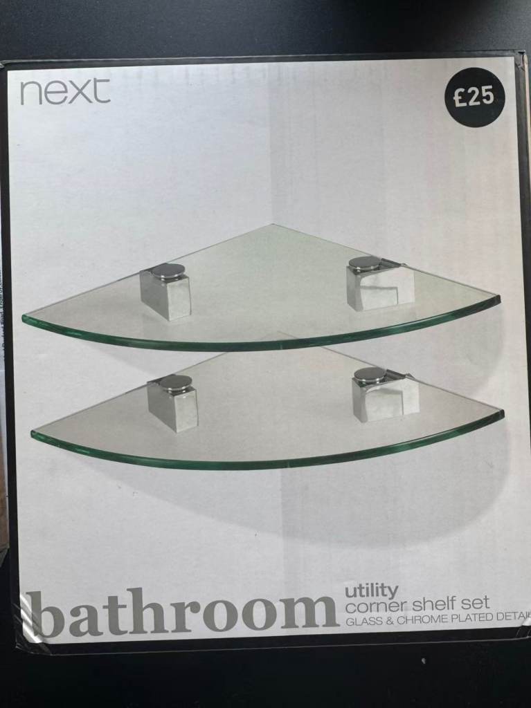 *NEW*NEXT bathroom corner shelf set 